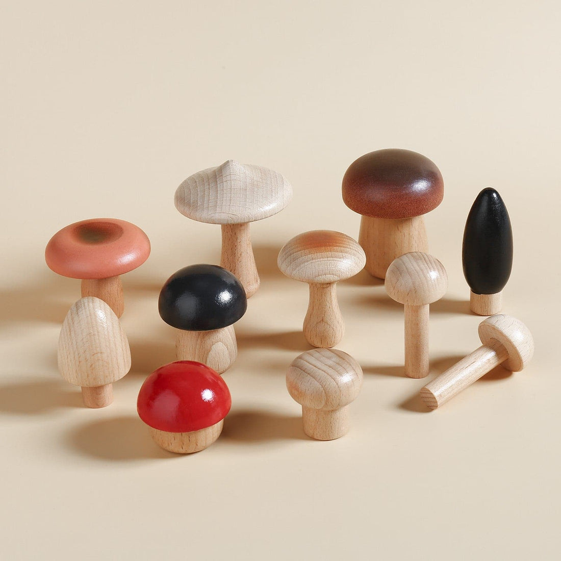 A Mushroom Family - Poco Wooden Toy - Pocotoys