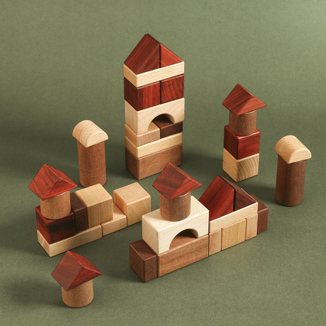 A Wooden Building Blocks Set - Poco Wooden Toy - Pocotoys