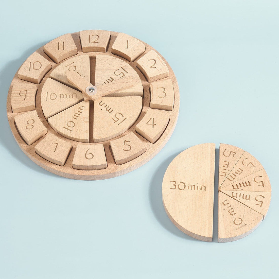 A Wooden Clock - Poco Wooden Toy - Pocotoys